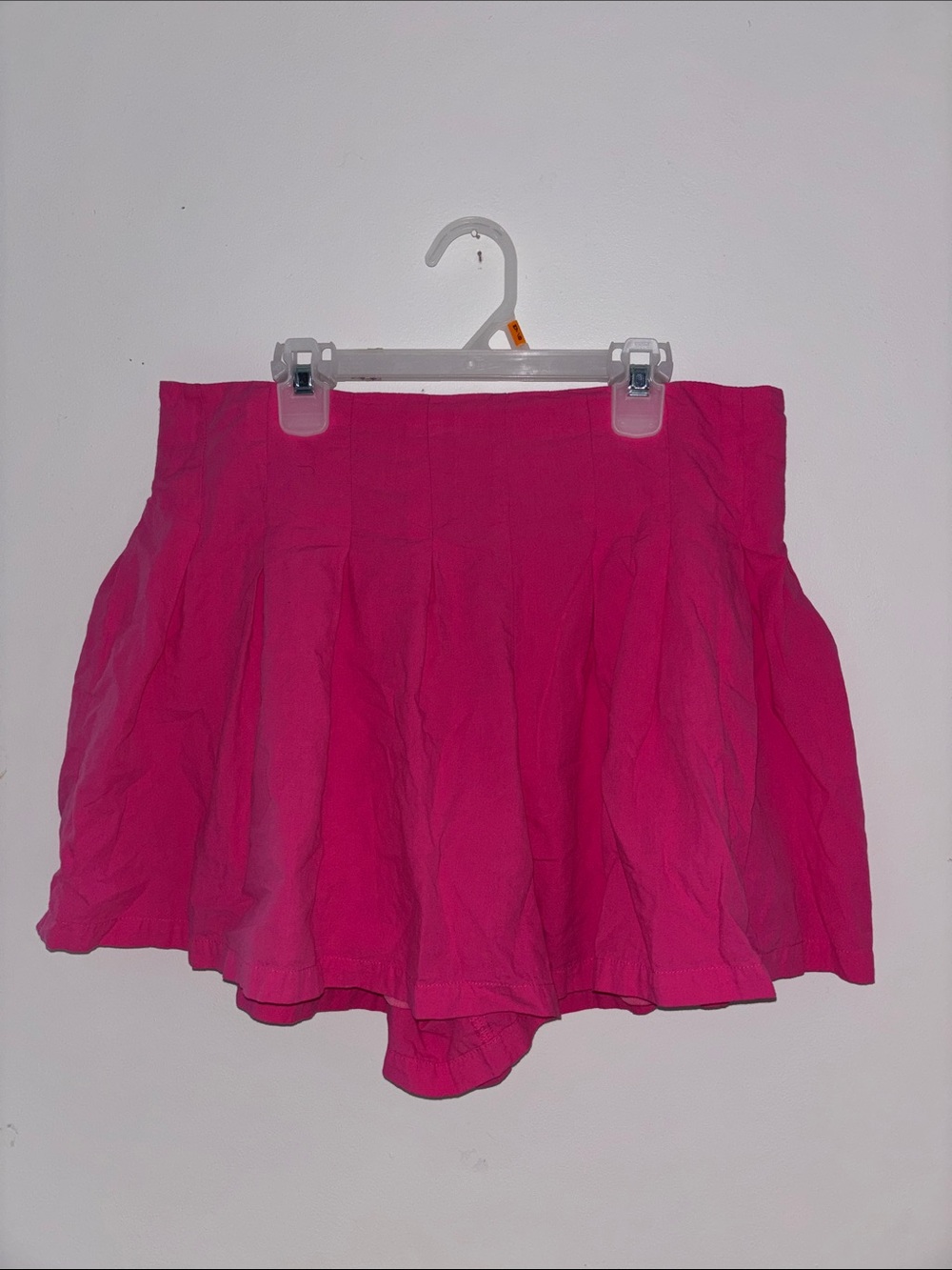 Women's Flared Skirt - Built in shorts - Bright Pink